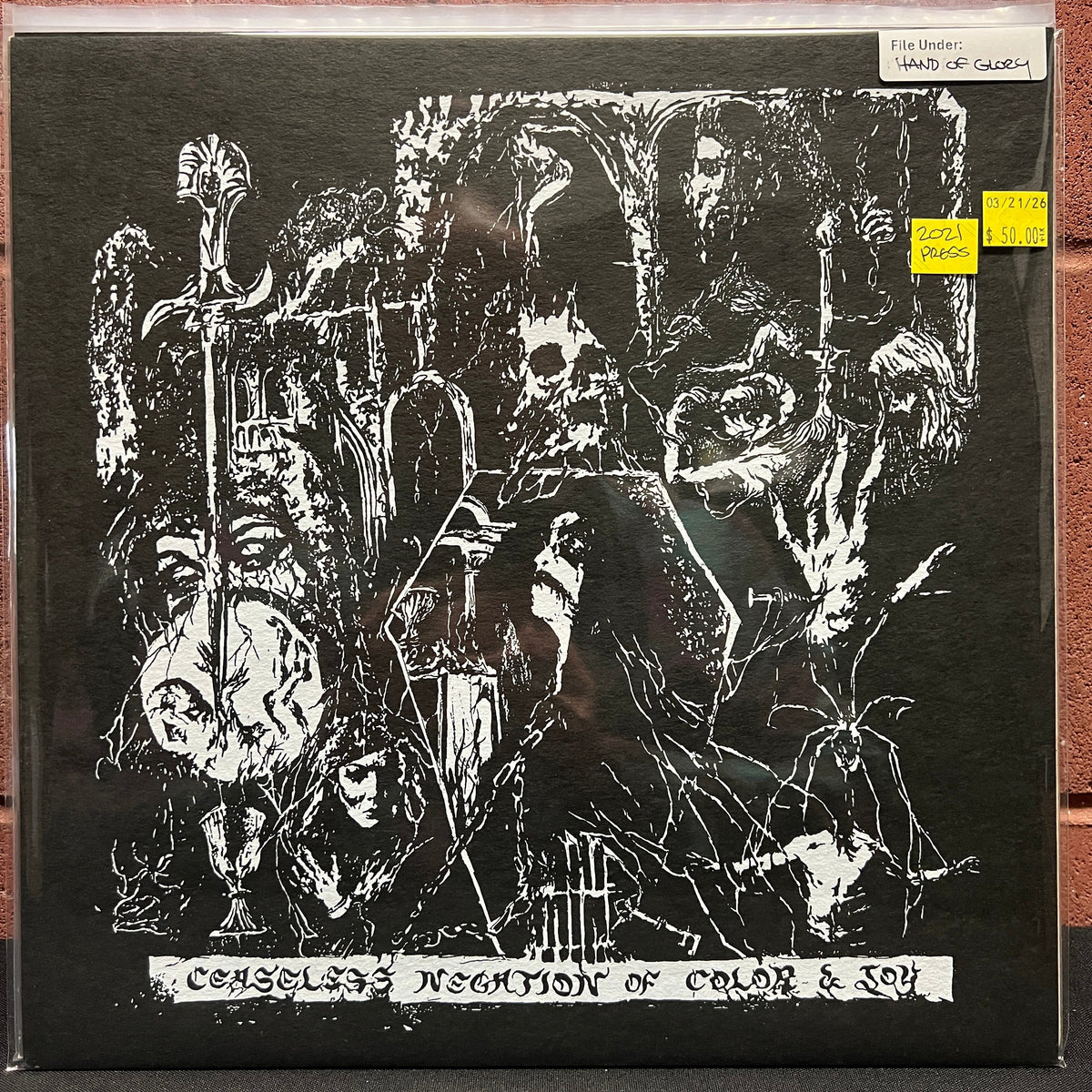 Used Vinyl: Hand Of Glory "Ceaseless Negation Of Color & Joy" LP (2021 Press)