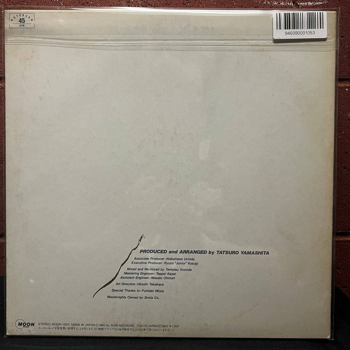 Used Vinyl: Tatsuro Yamashita "Christmas Eve" 12" Single (1983 Japanese Clear Rim Picture Disc)