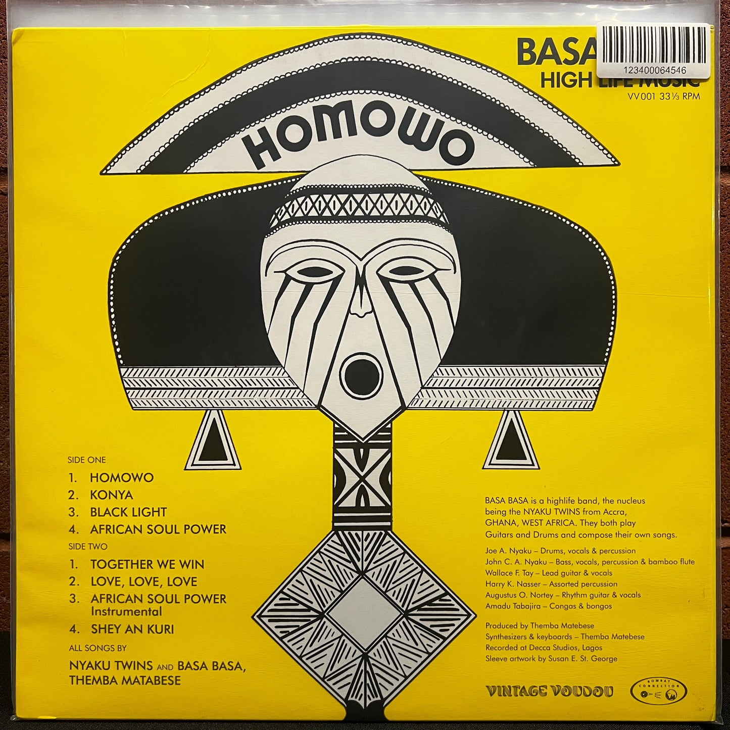 Used Vinyl: Basa Basa "Homowo" LP (2018 Press)