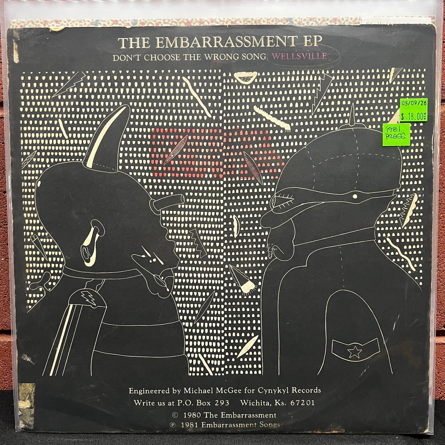 Used Vinyl: The Embarrassment "The Embarrassment EP" 12" (1981 First Press)