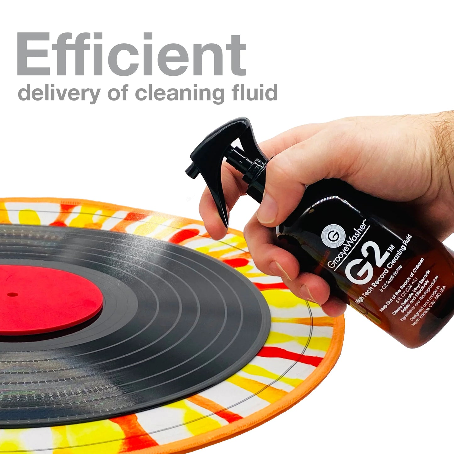 Groovewasher - G2 High Tech Record Cleaning Fluid 8 Oz Refill Bottle