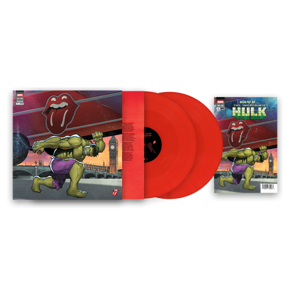 PRE-ORDER: The Rolling Stones "Foreign Tongues (Marvel Collector's Series)" 2xLP (The Hulk Variant + Comic Book)