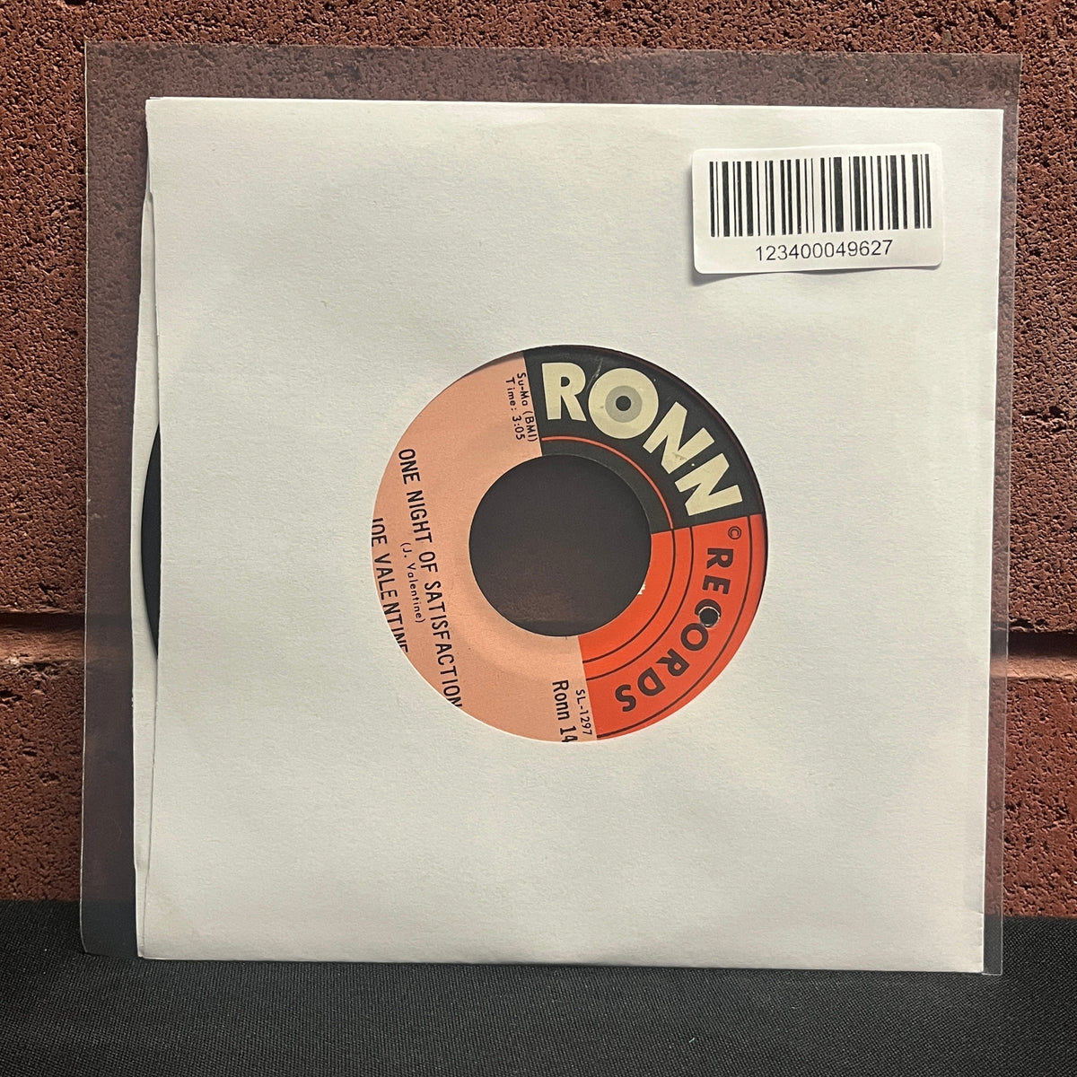 Used Vinyl: Joe Valentine "I Can't Stand To See You Go" 7"