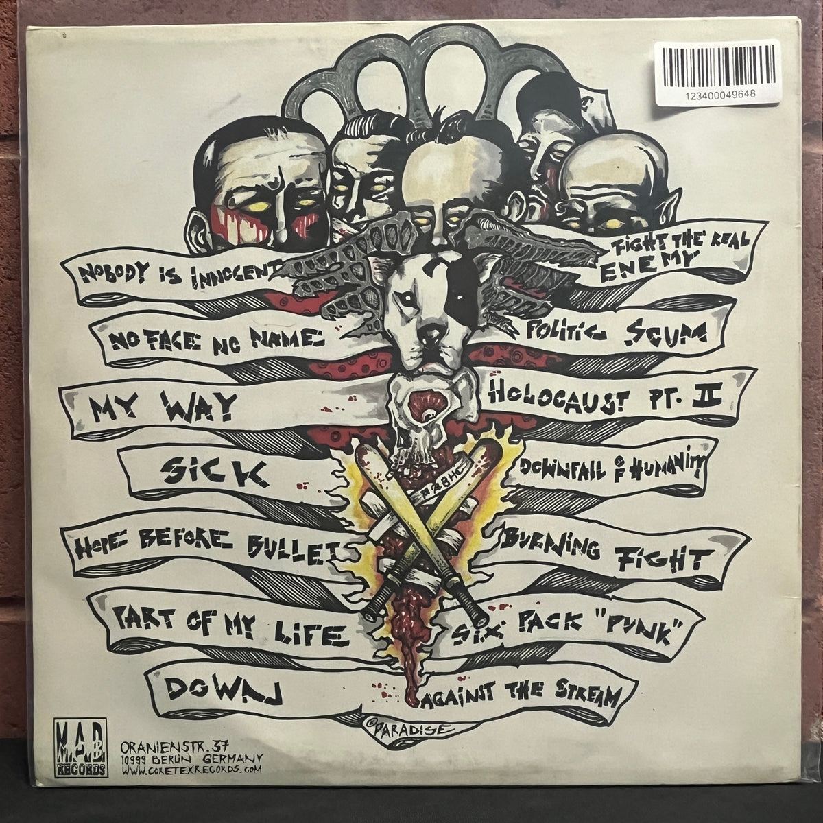 Used Vinyl: Punishable Act "Against The Stream" LP (White with red splatter vinyl)