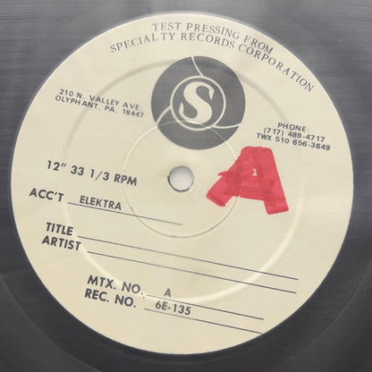 The Cars - The Cars - Test Pressing LP