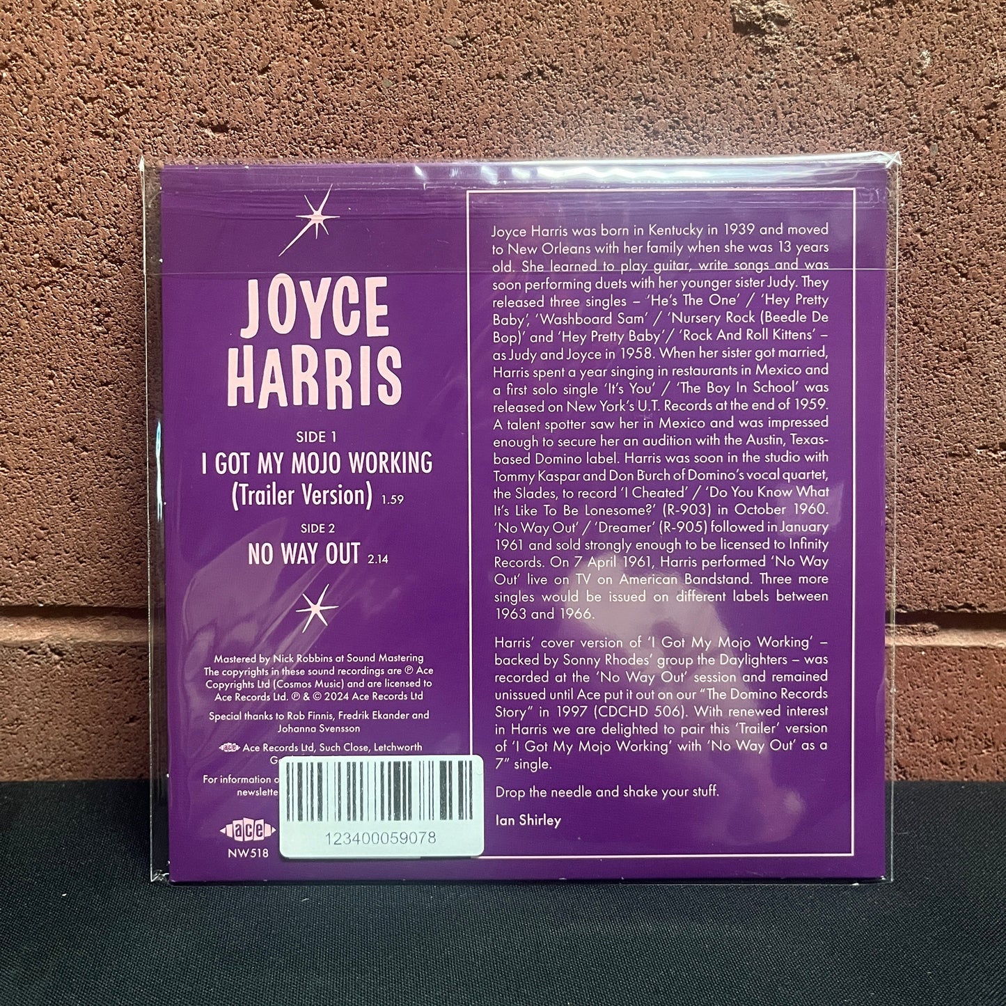 Used Vinyl: Joyce Harris "I Got My Mojo Working" 7" (2024 UK Press)