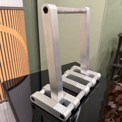 Machined Aluminum Custom Hand-Made Record Display Stand