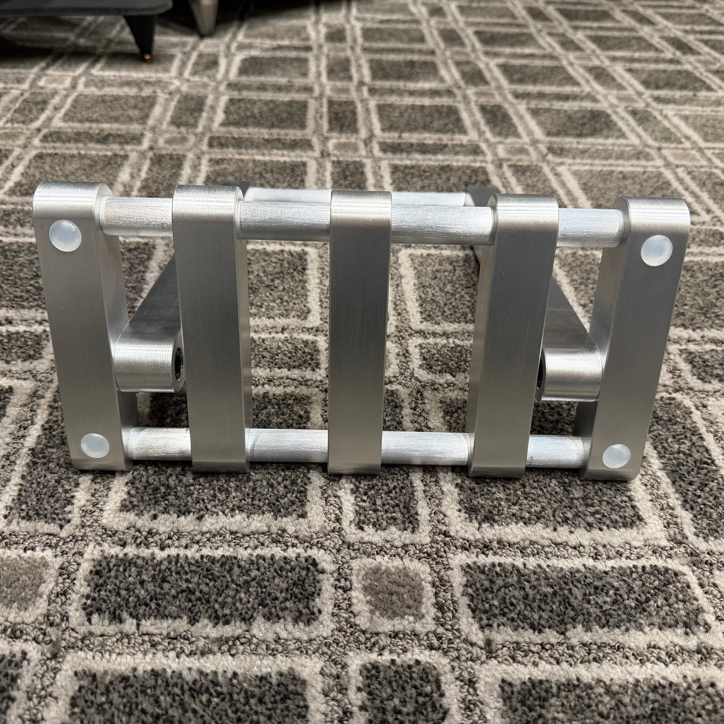 Machined Aluminum Custom Hand-Made Record Display Stand