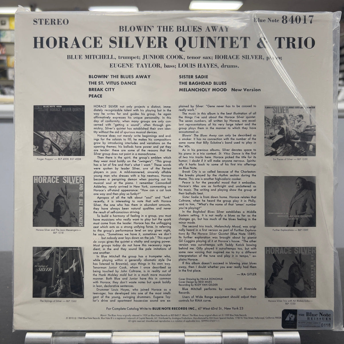 The Horace Silver Quintet & Trio - Blowin' The Blues Away - Analogue Productions 45rpm LP