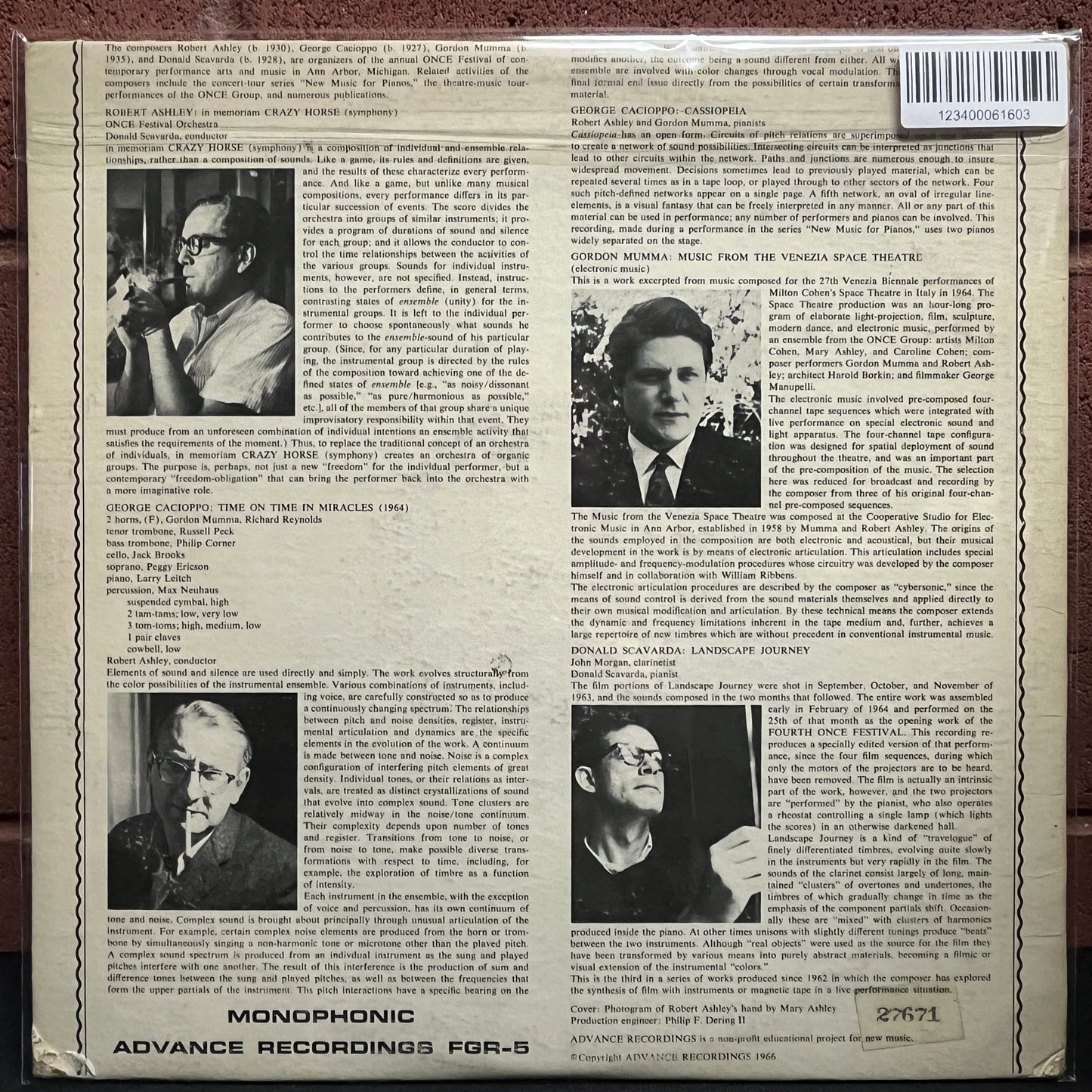 Used Vinyl: V/A "Music From The ONCE Festival" LP (1966 Press)