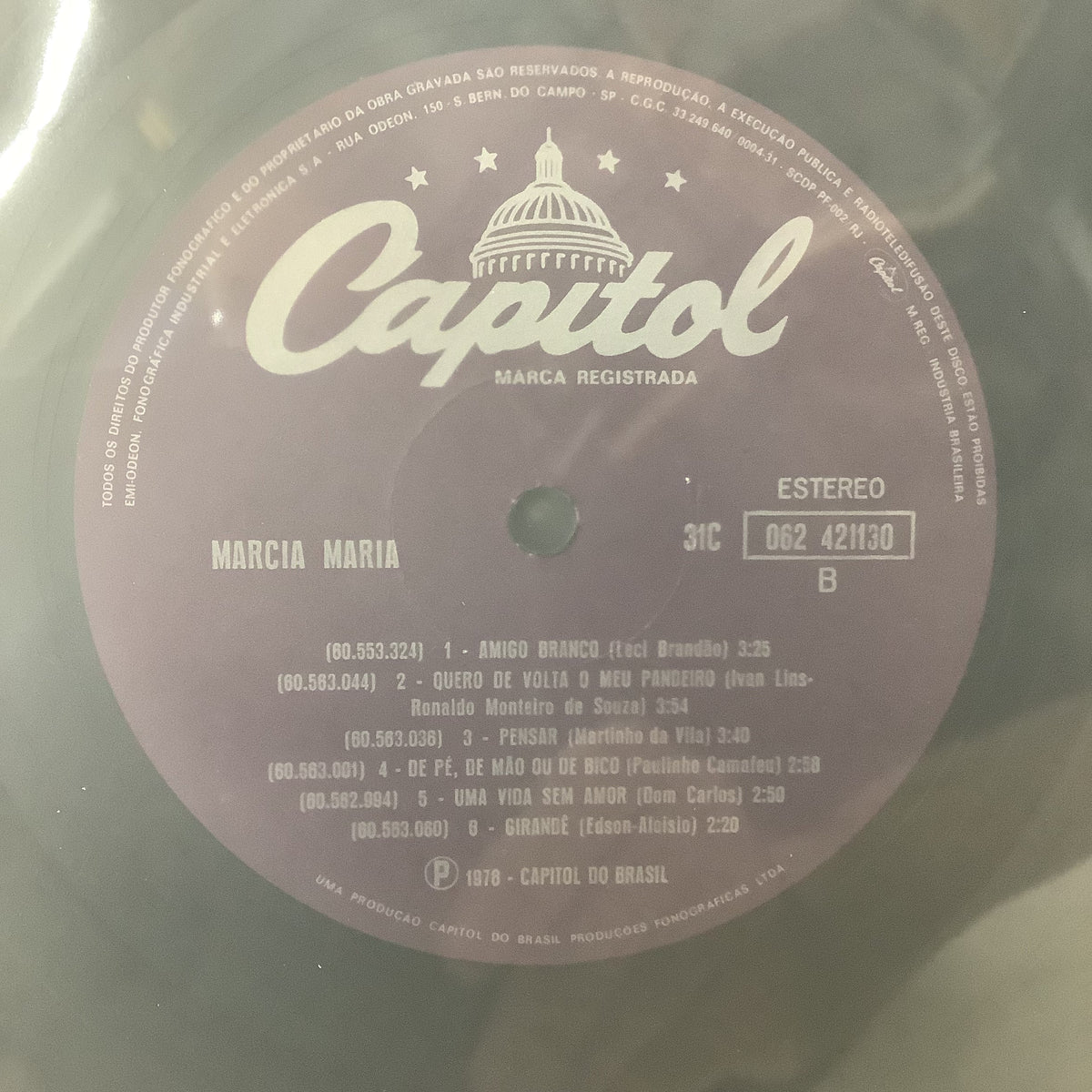 Marcia Maria - Self-Titled - Capitol Brasil LP