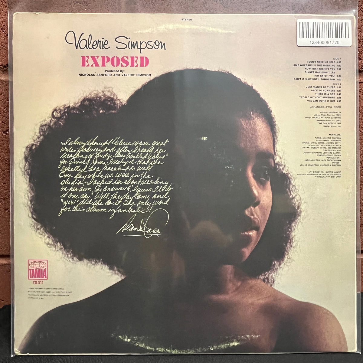 Used Vinyl: Valerie Simpson "Exposed" LP (1971 Press)