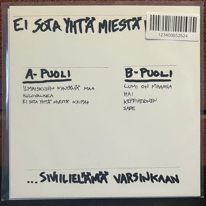 Used Vinyl: Häpeä‎ "Ei Sota Yhtä Miestä Kaipaa... ...Siviilielämä Varsinkaan" 7"
