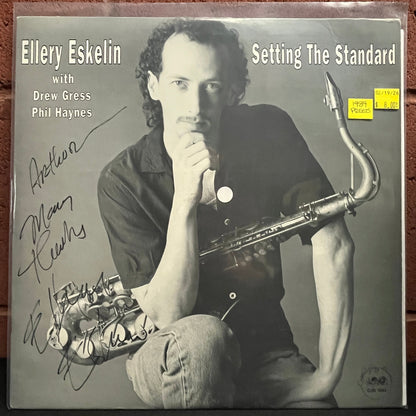 Used Vinyl: Ellery Eskelin With Drew Gress & Phil Haynes ‎"Setting The Standard" LP (1989 Press)