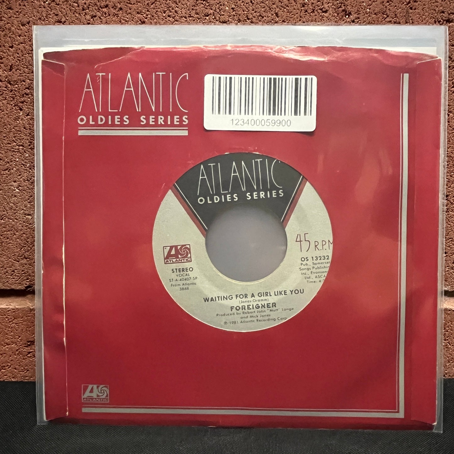 Used Vinyl: Foreigner "Urgent / Waiting For A Girl Like You" 7"