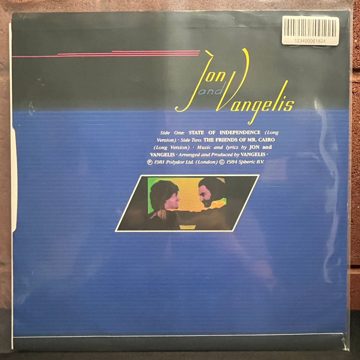 Used Vinyl: Jon Anderson And Vangelis "State Of Independence" 12" (1984 UK Press)