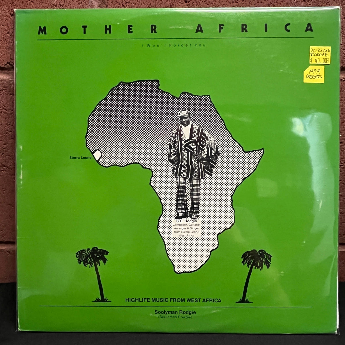 Used Vinyl: Soolyman Rodgie "Mother Africa" LP (1979 Press)