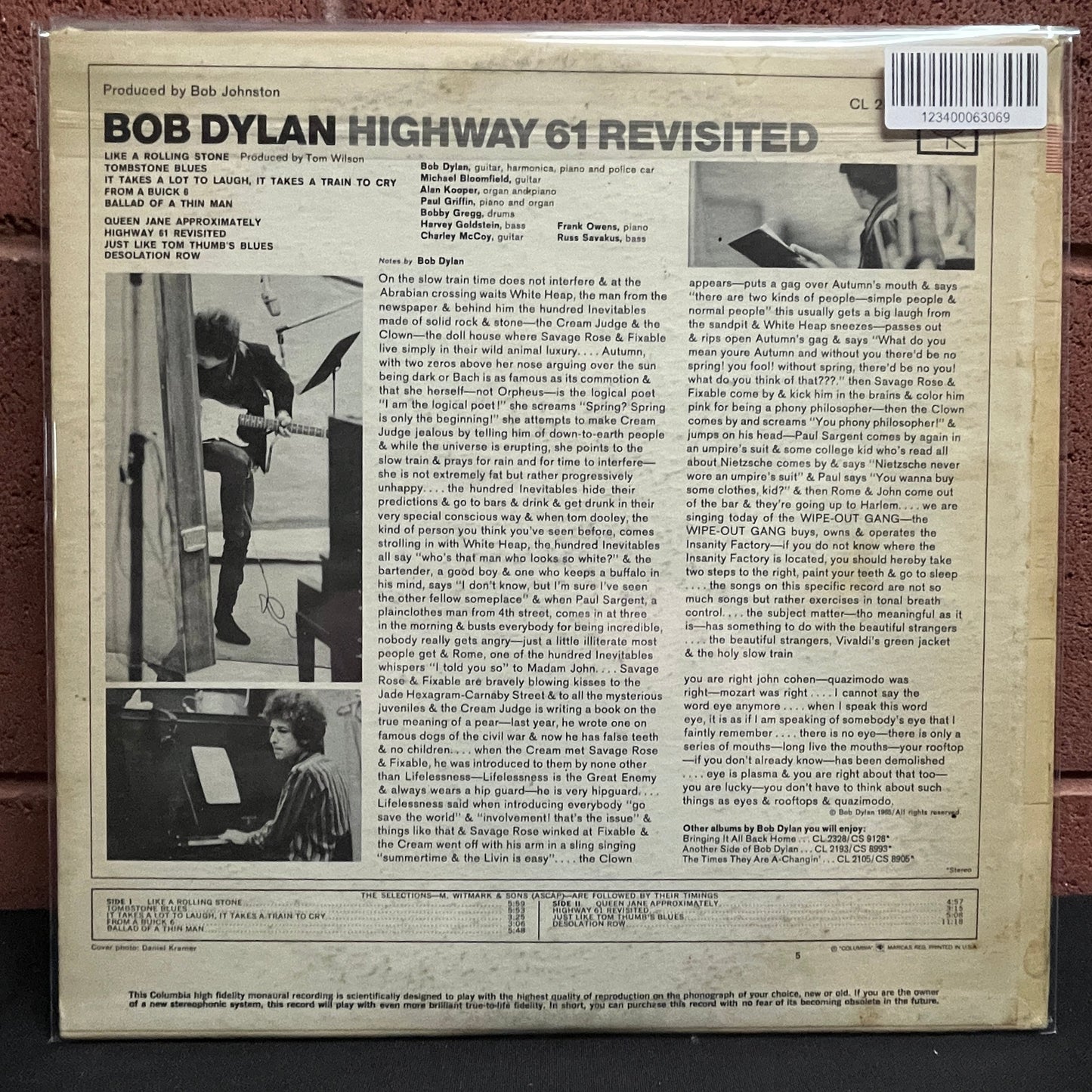 Used Vinyl: Bob Dylan ‎"Bob Dylan ‎"Highway 61 Revisited" LP (1965 Mono Press - Misprint Sleeve)