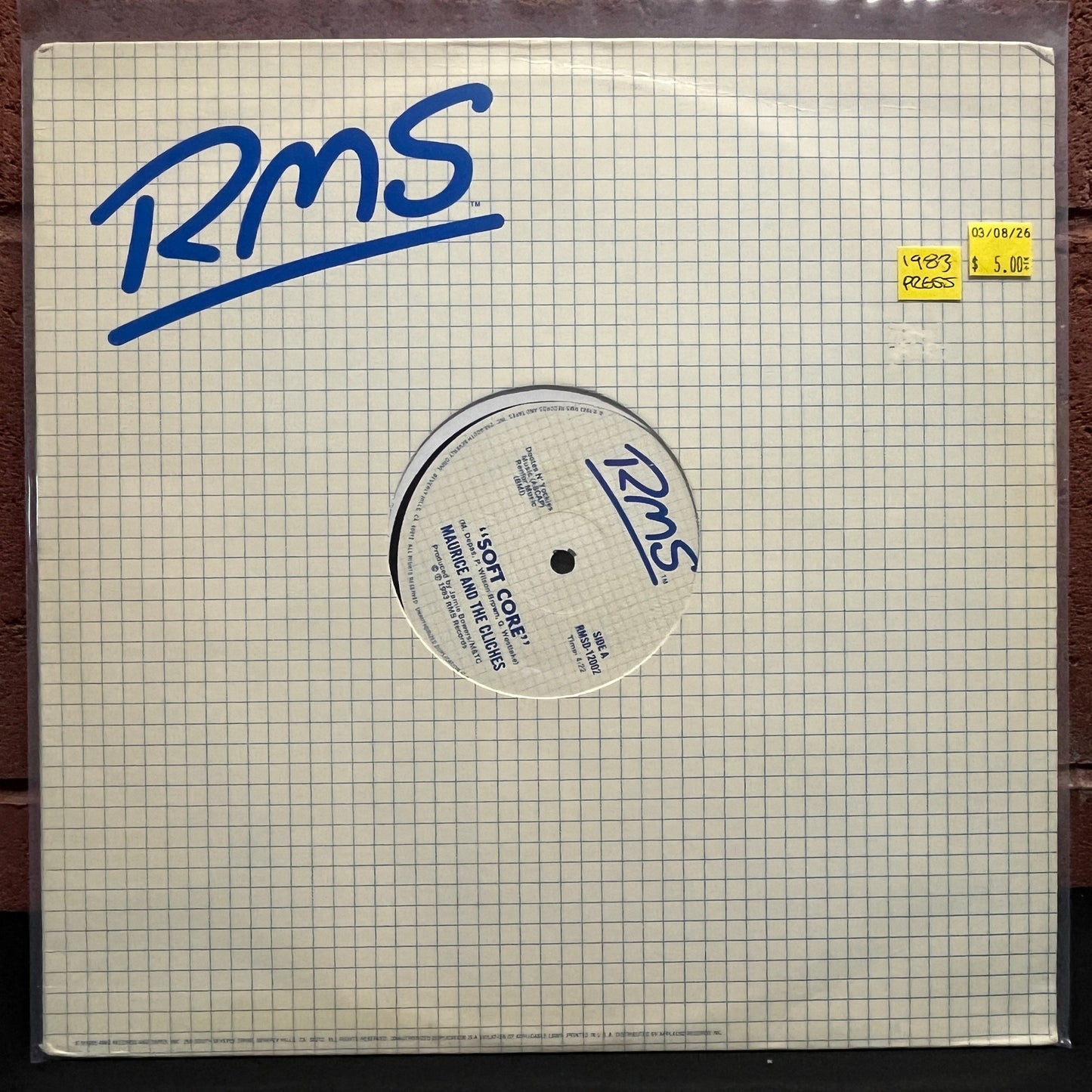 Used Vinyl: Maurice And The Cliches "Soft Core" 12" (1983 Press)