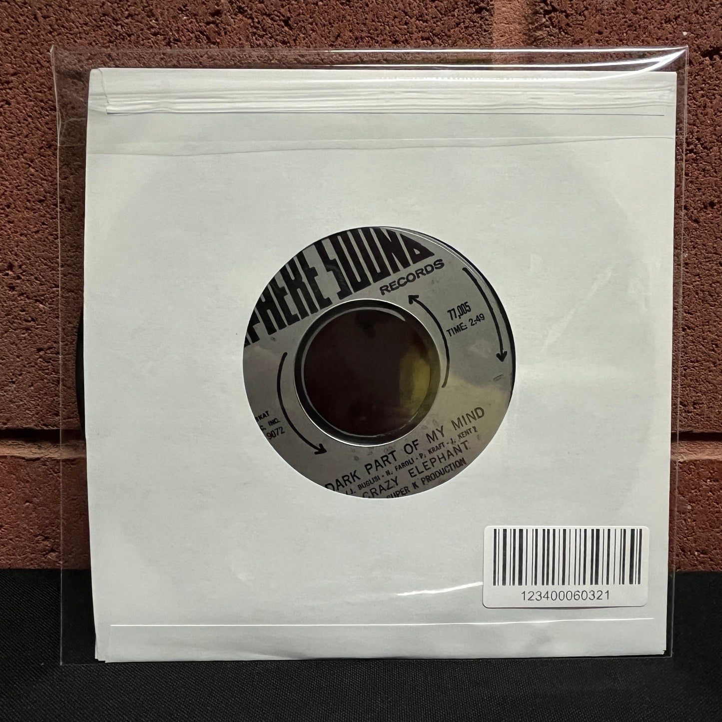 Used Vinyl: Crazy Elephant "Gimme Gimme Good Lovin' / Dark Part Of My Mind" 7" (1970 US Styrene Press)