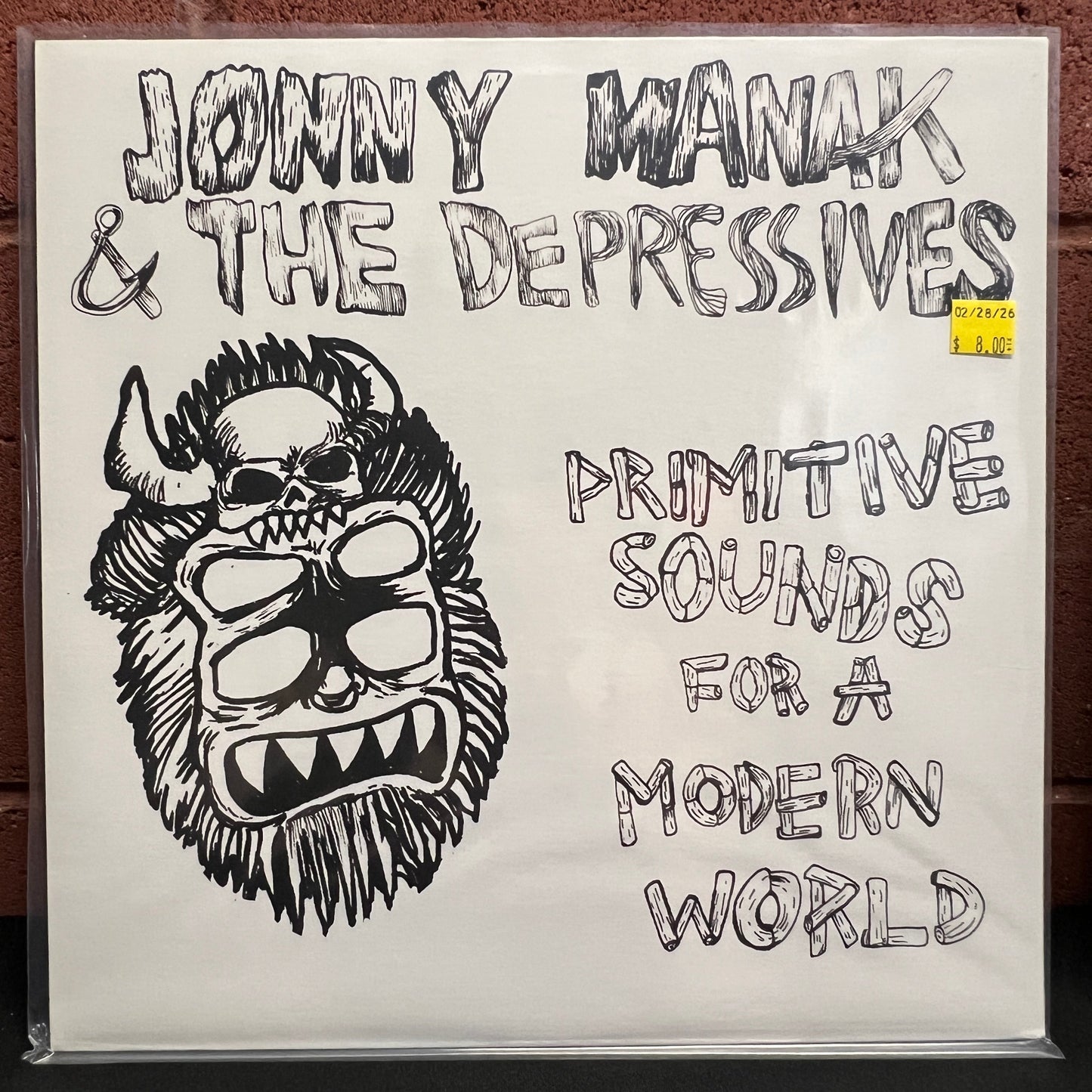 Used Vinyl: Jonny Manak And The Depressives "Primitive Sounds For A Modern World" LP (2013 Press)