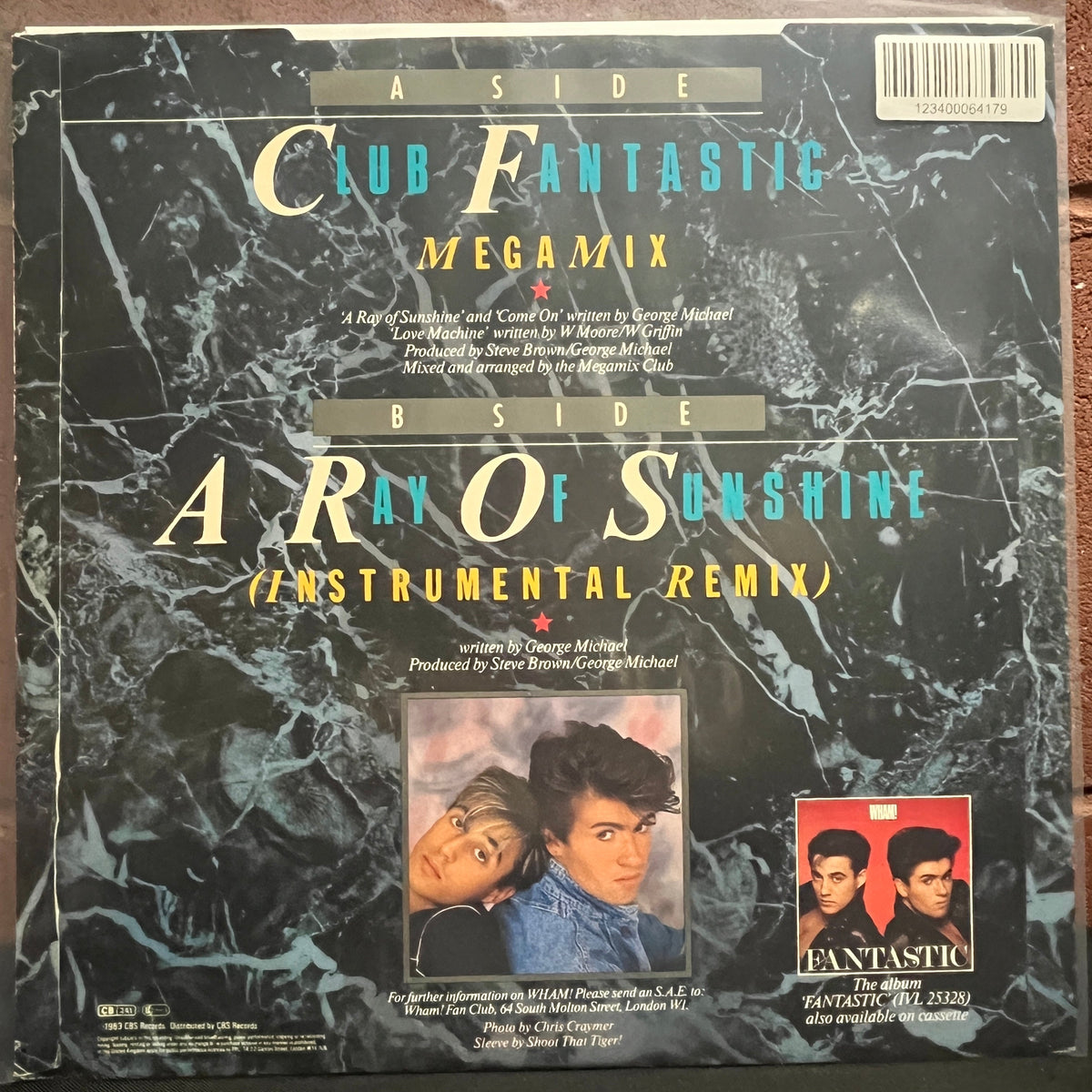 Used Vinyl: Wham! ‎"Club Fantastic Megamix" 12" (1983 UK Press)