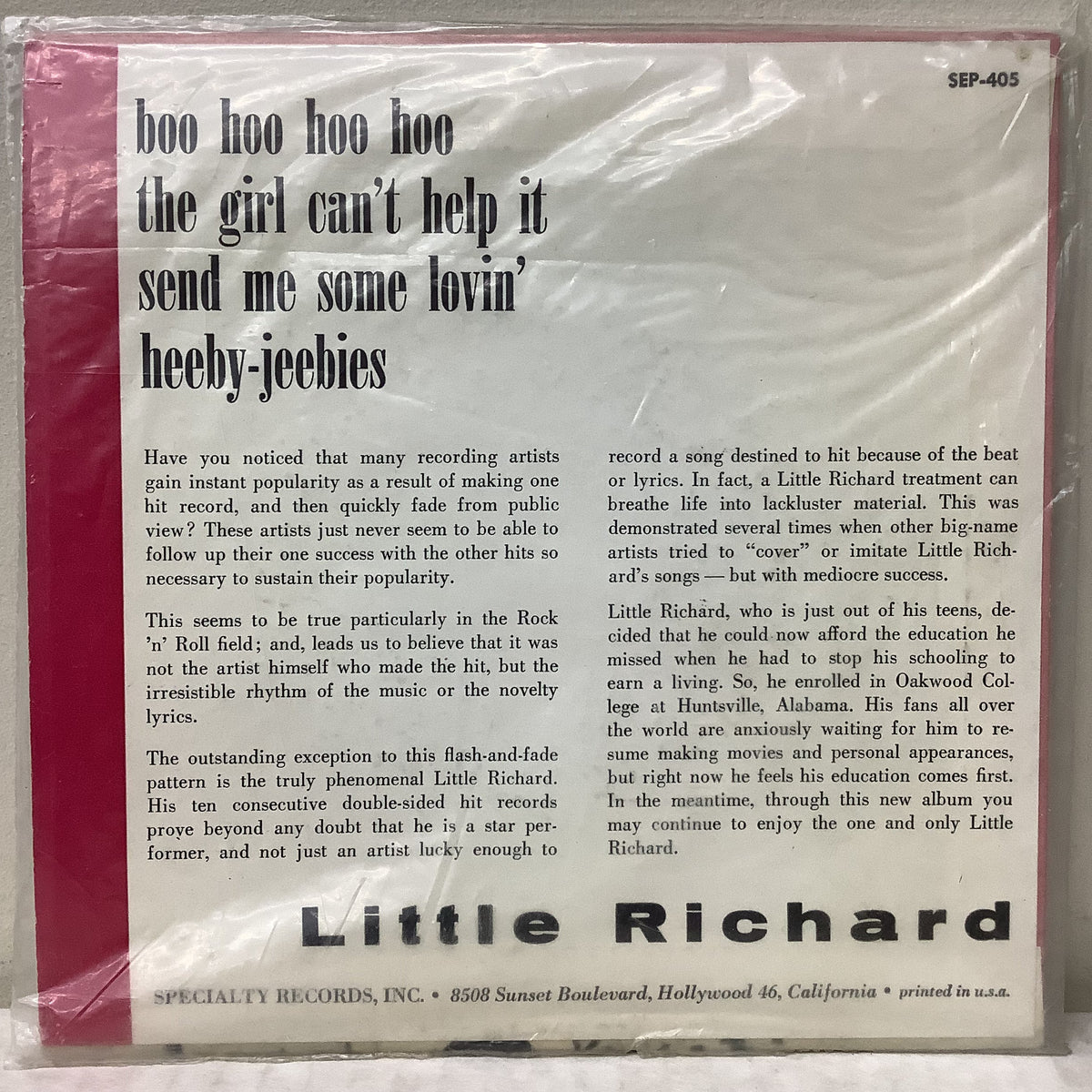 Little Richard - Little Richard (SEALED) - 7" EP