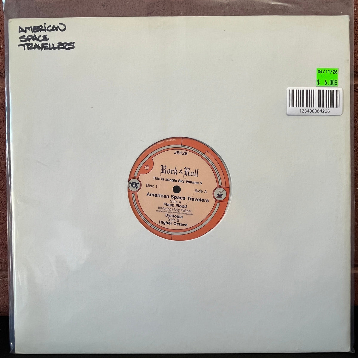 Used Vinyl: American Space Travelers ‎"Rock & Roll (This Is Jungle Sky Volume 5)" 12" (1998 Press)