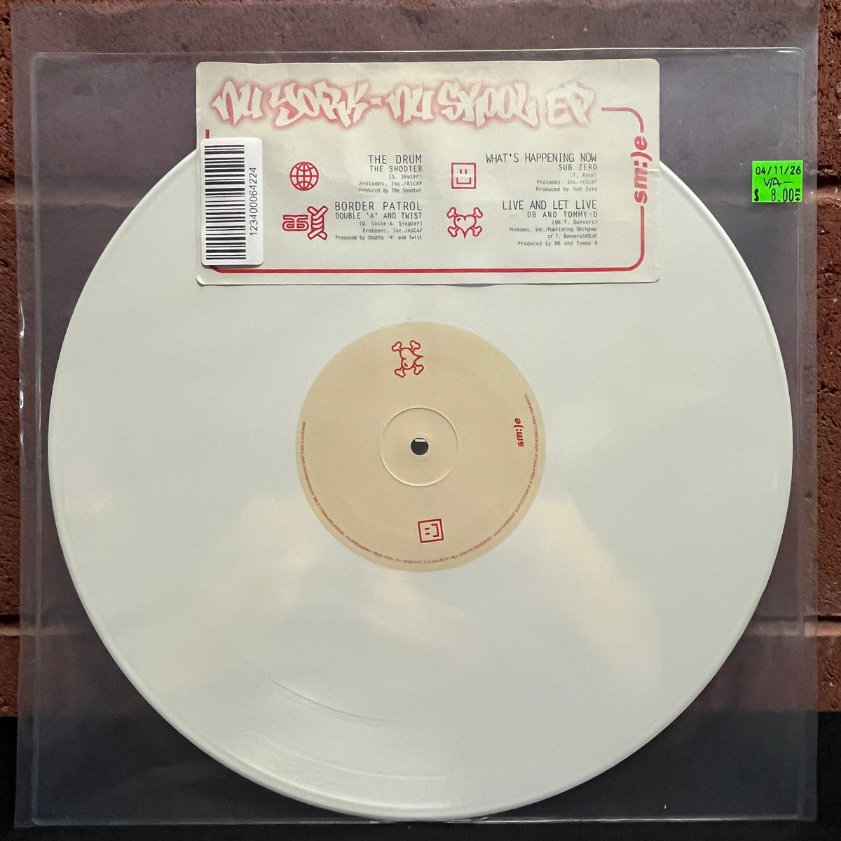 Used Vinyl: V/A ‎– "Nu York-Nu Skool EP" 12" (1997 Press - White Vinyl)