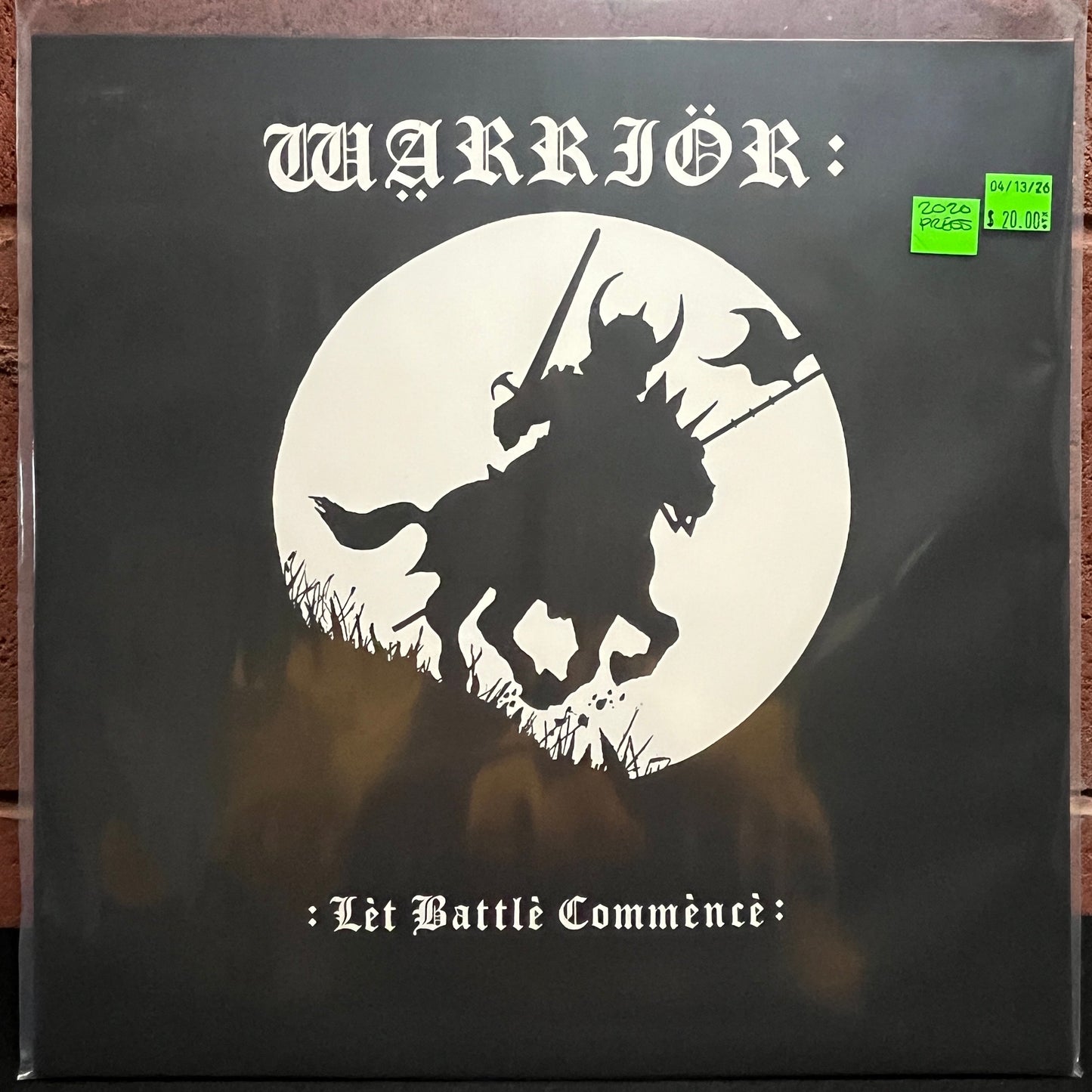 Used Vinyl: Warrior "Let Battle Commence" LP (2020 Press)