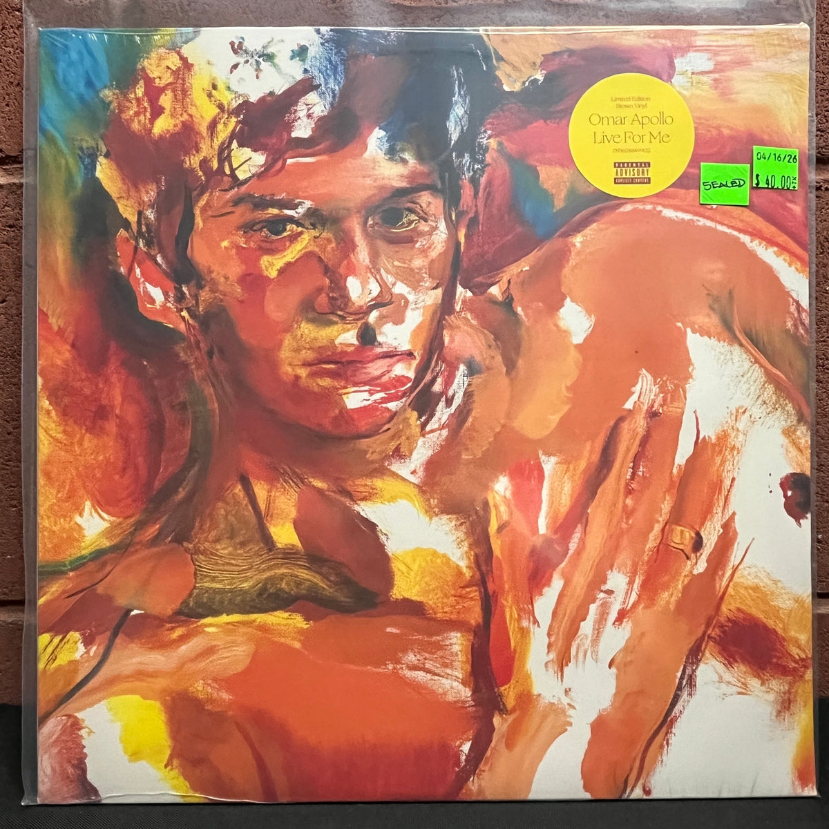 Used Vinyl: Omar Apollo "Live For Me" LP (2023 Press - Brown Vinyl - Sealed)
