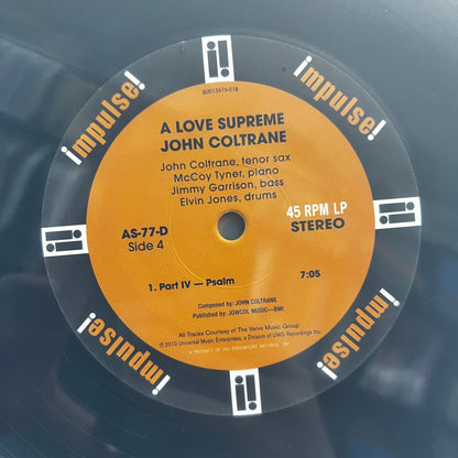 John Coltrane - A Love Supreme - Analogue Productions 45rpm LP