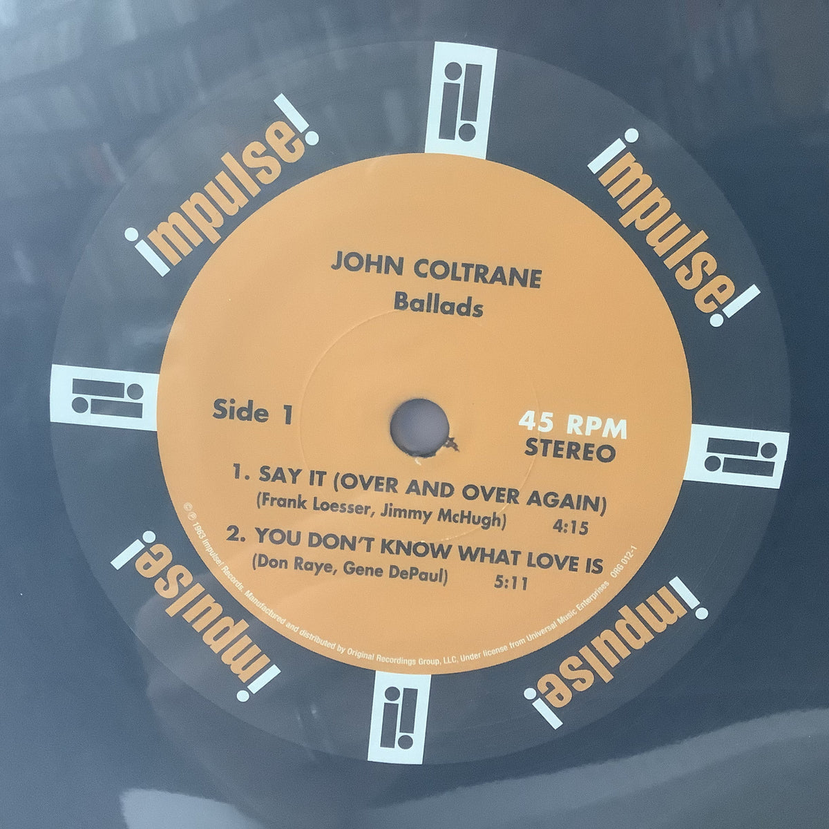 Jiohn Coltrane - Ballads - ORG 45RPM 2x LP