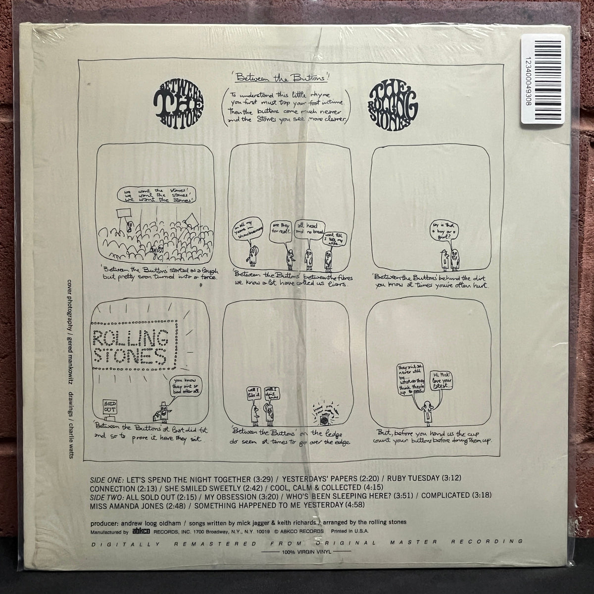 Used Vinyl: Rolling Stones "Between the Buttons" LP (1986 Digital Remaster on 100% Virgin Vinyl)
