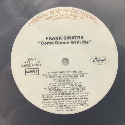 Frank Sinatra - Come Dance with Me - MFSL Sample LP