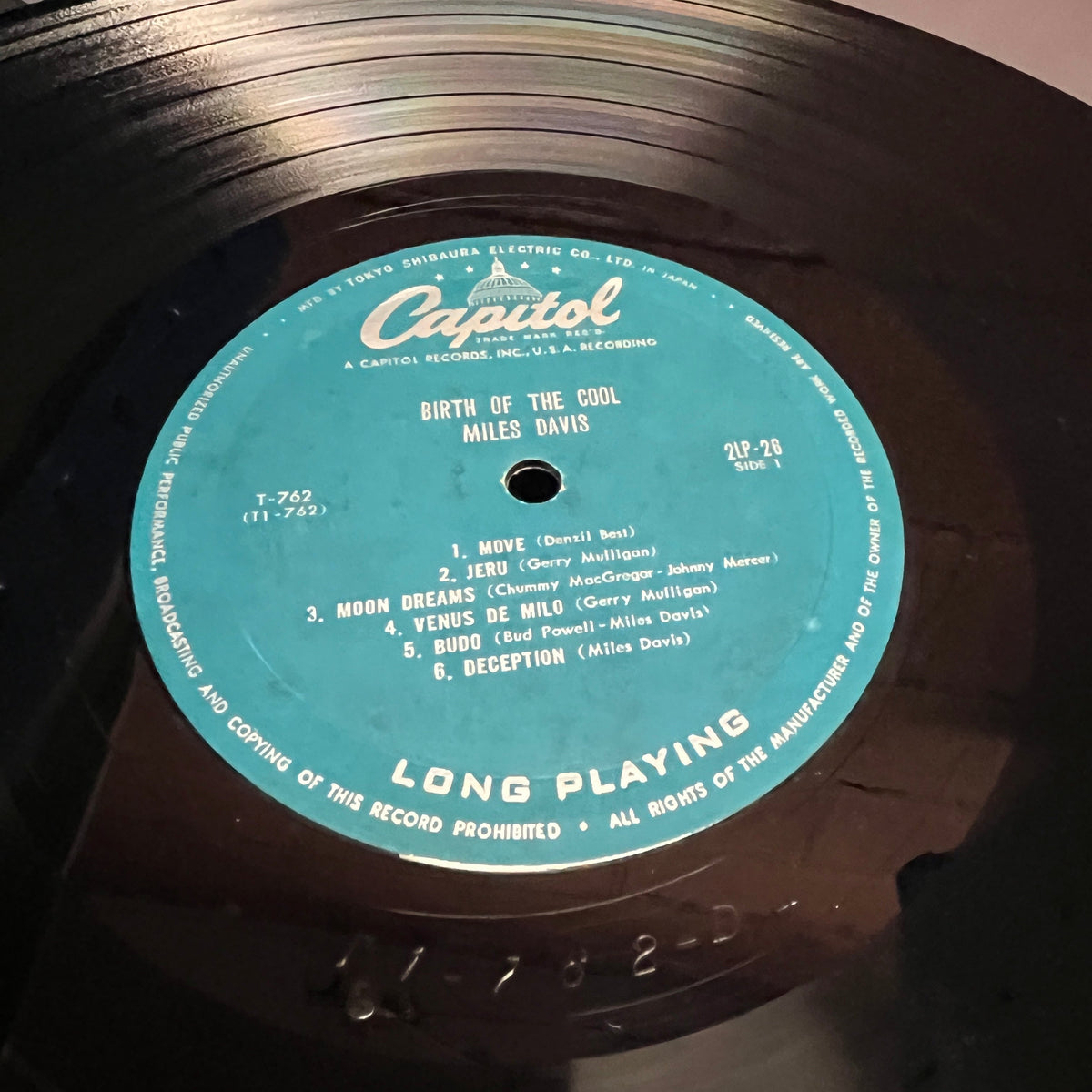 Used Vinyl: Miles Davis "Birth Of The Cool" LP (1957 Mono Japanese Flipback issue)