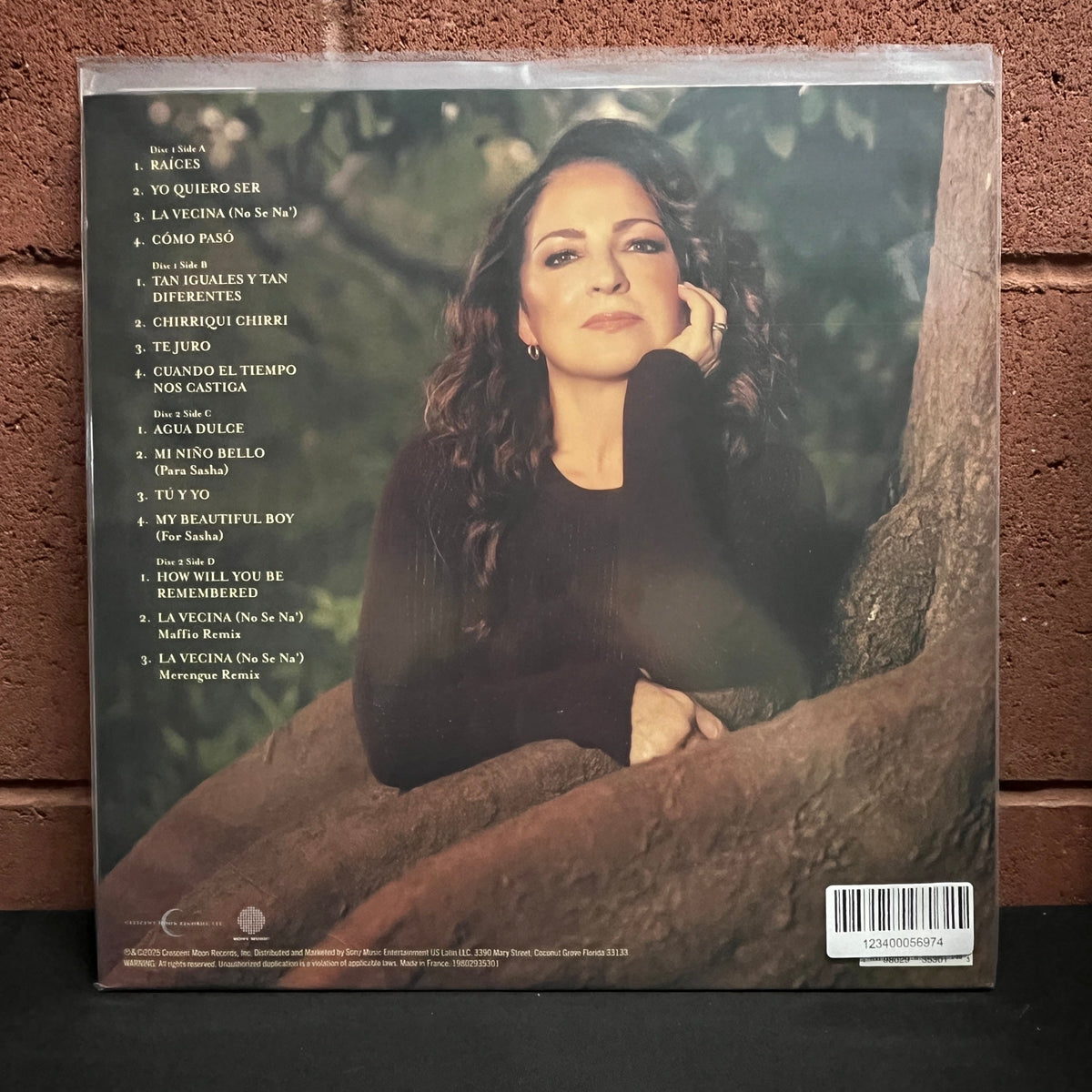 Used Vinyl: Gloria Estefan "Raices" 2xLP (Aqua Marble Vinyl)