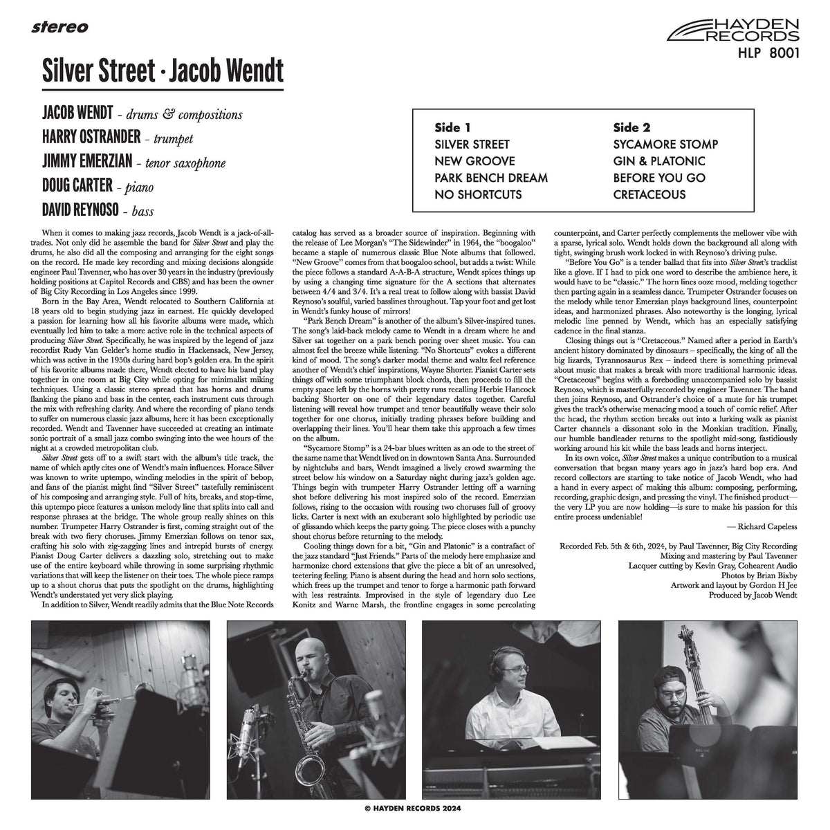 Jacob Wendt - Silver Street - LP