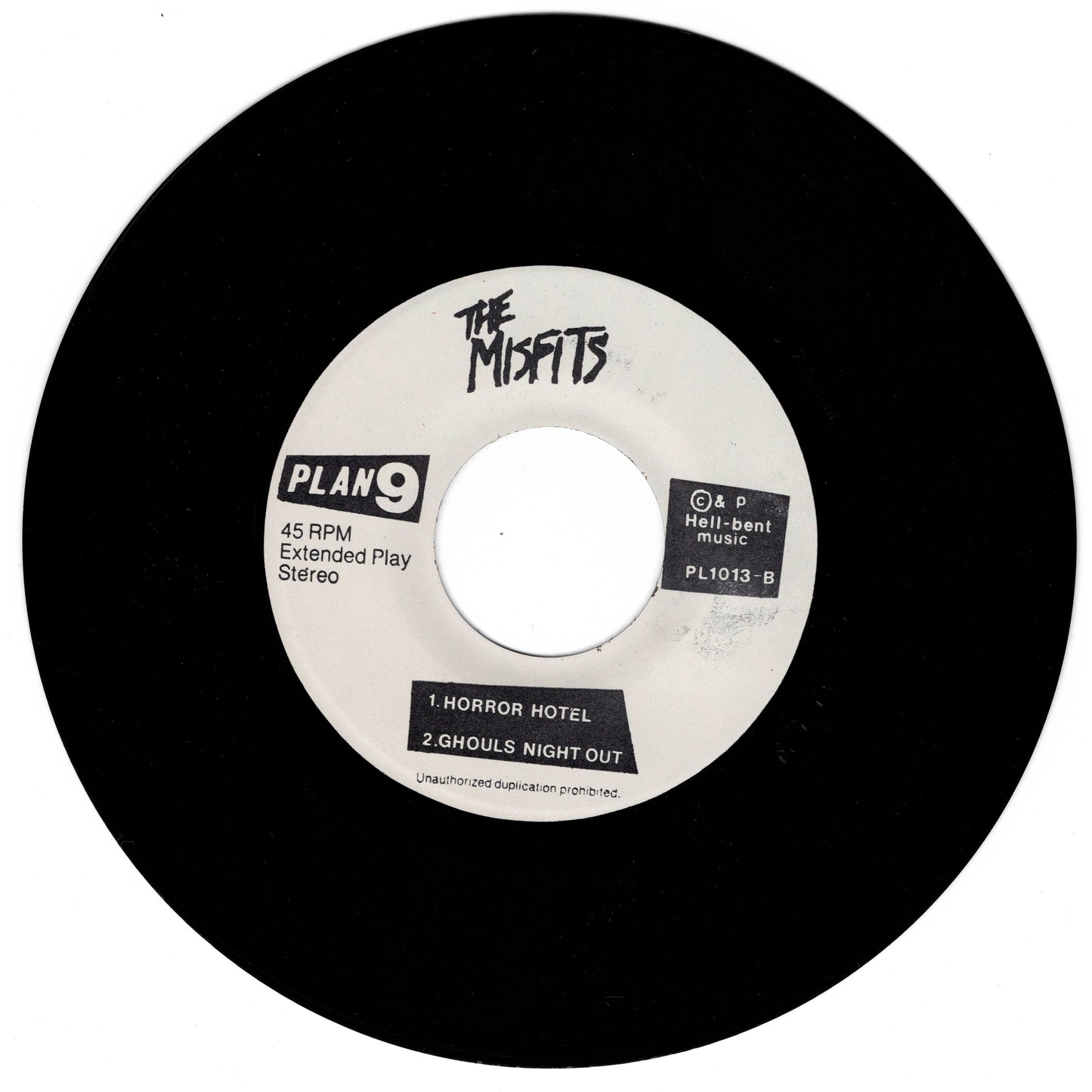 The Misfits - 3 Hits From Hell - 7" 45 rpm