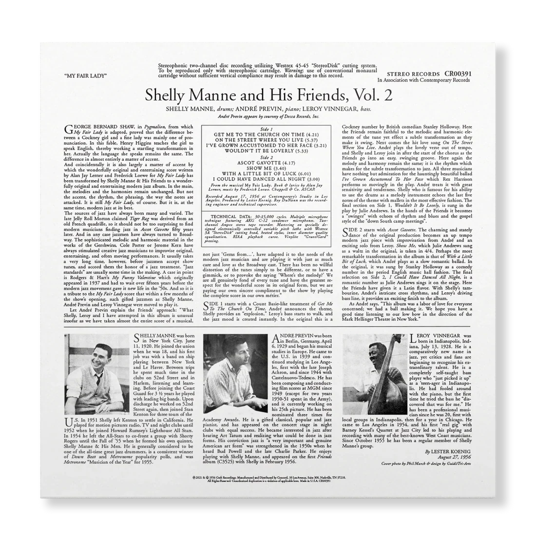 Shelly Manne & His Friends - My Fair Lady - Contemporary LP