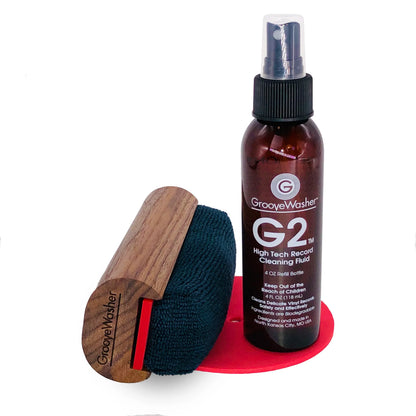 Groovewasher - Record Cleaning Kit in Walnut