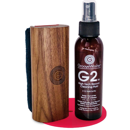 Groovewasher - Record Cleaning Kit in Walnut