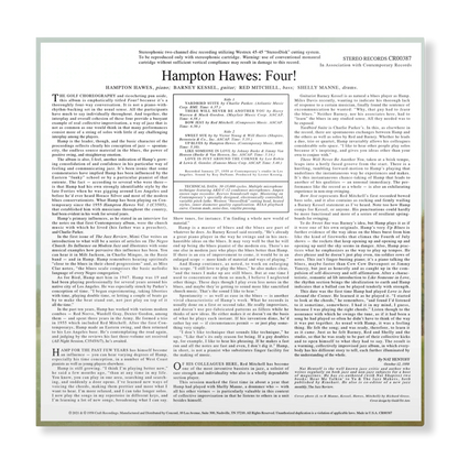 Hampton Hawes - Four! With Barney Kessel, Shelly Manne & Red Mitchell - Contemporary LP