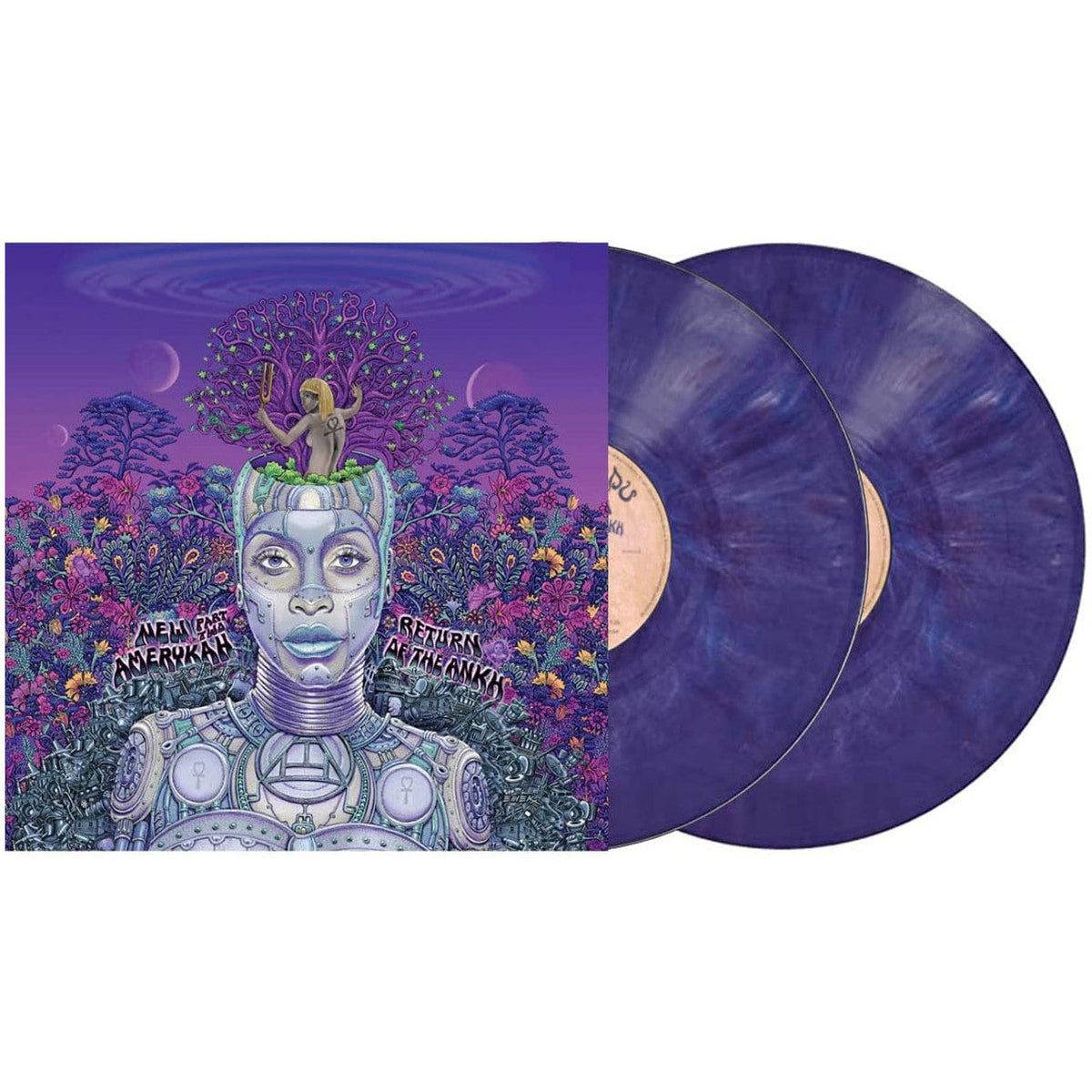DAMAGED COVER: Erykah Badu "New Amerykah Part Two: Return of the Ankh" 2xLP (Violet Vinyl)