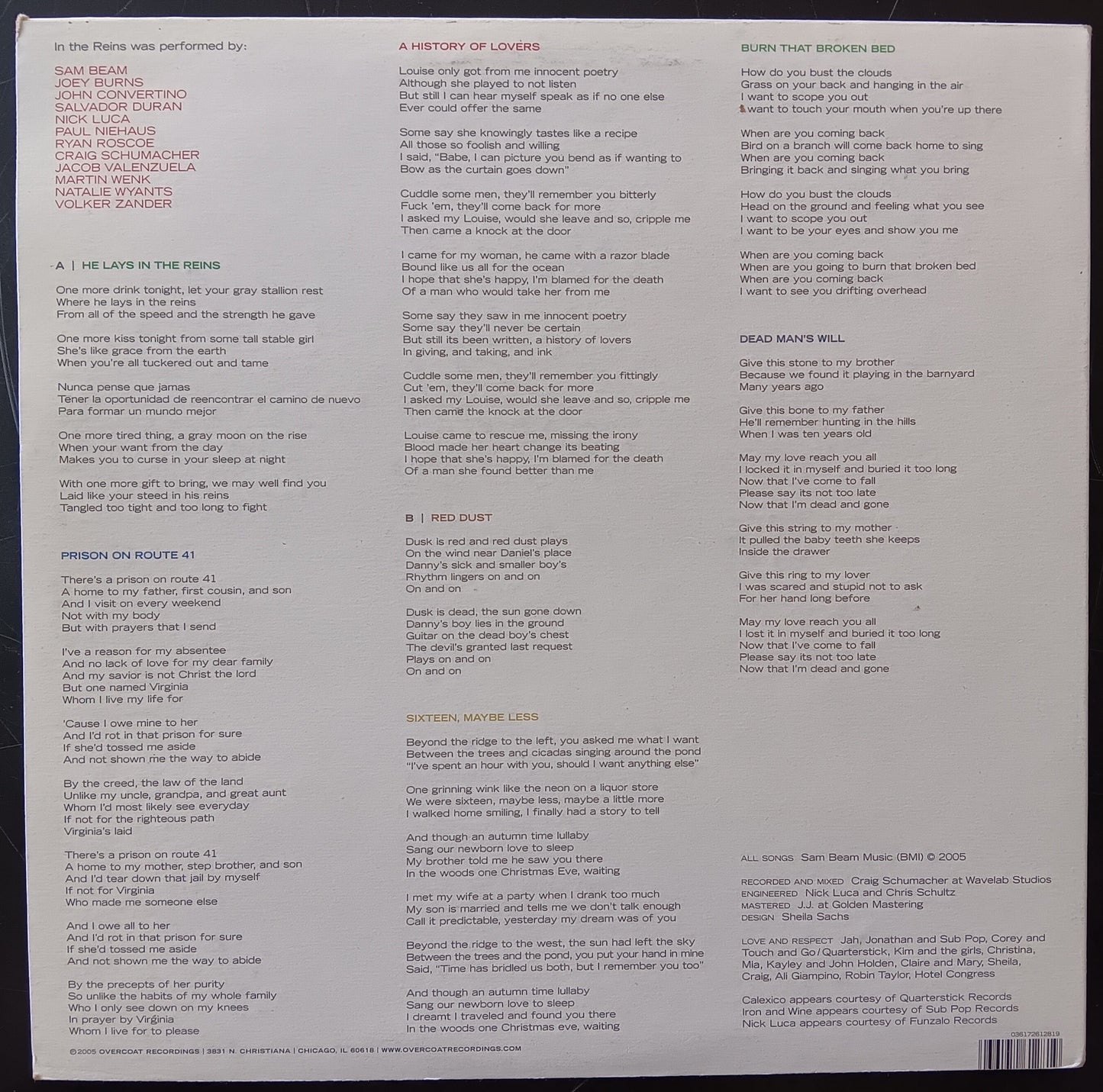 [Used LP] Calexico and Iron & Wine / In The Reins