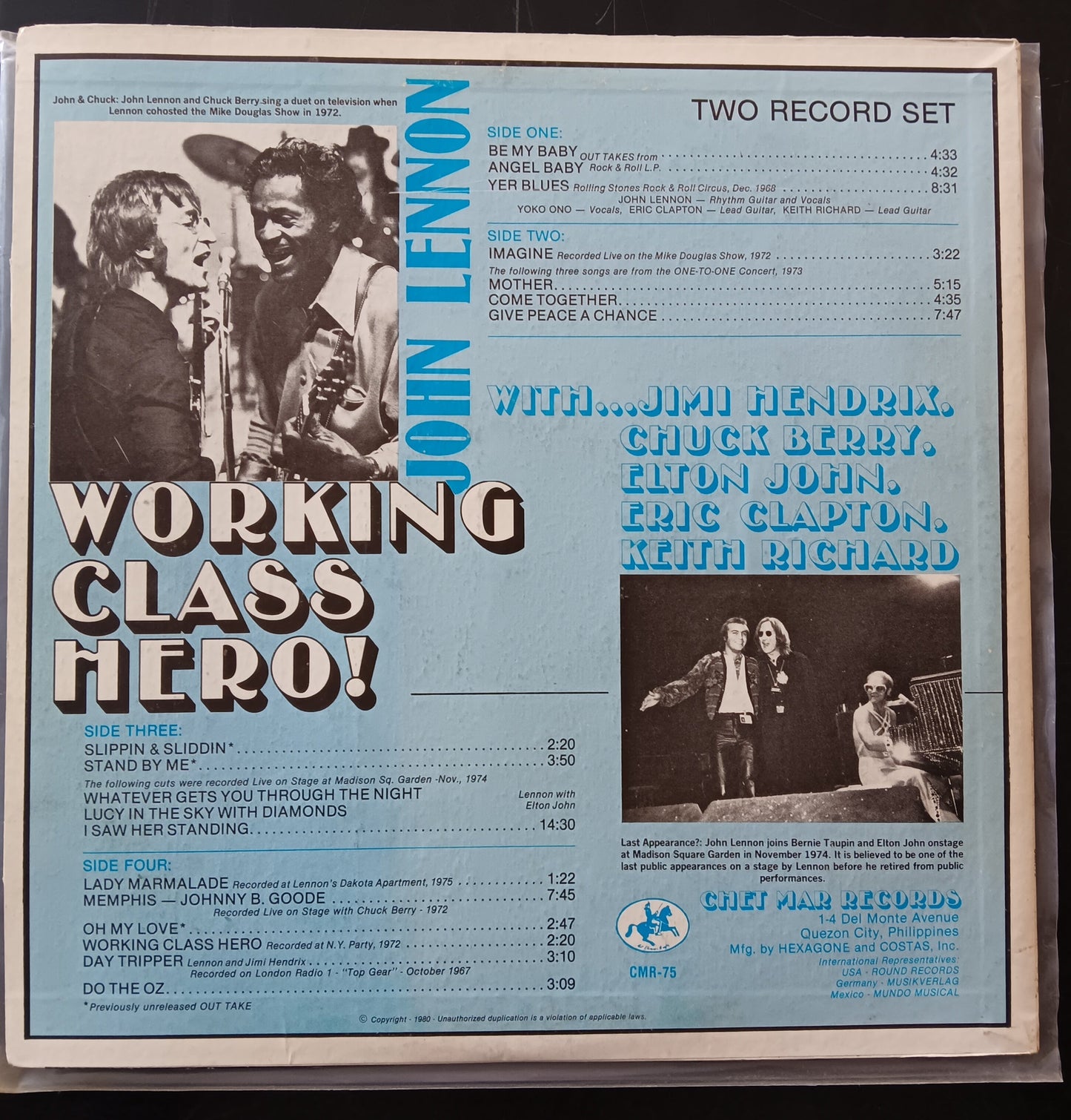[Used LP] Lennon, John / Working Class Hero!