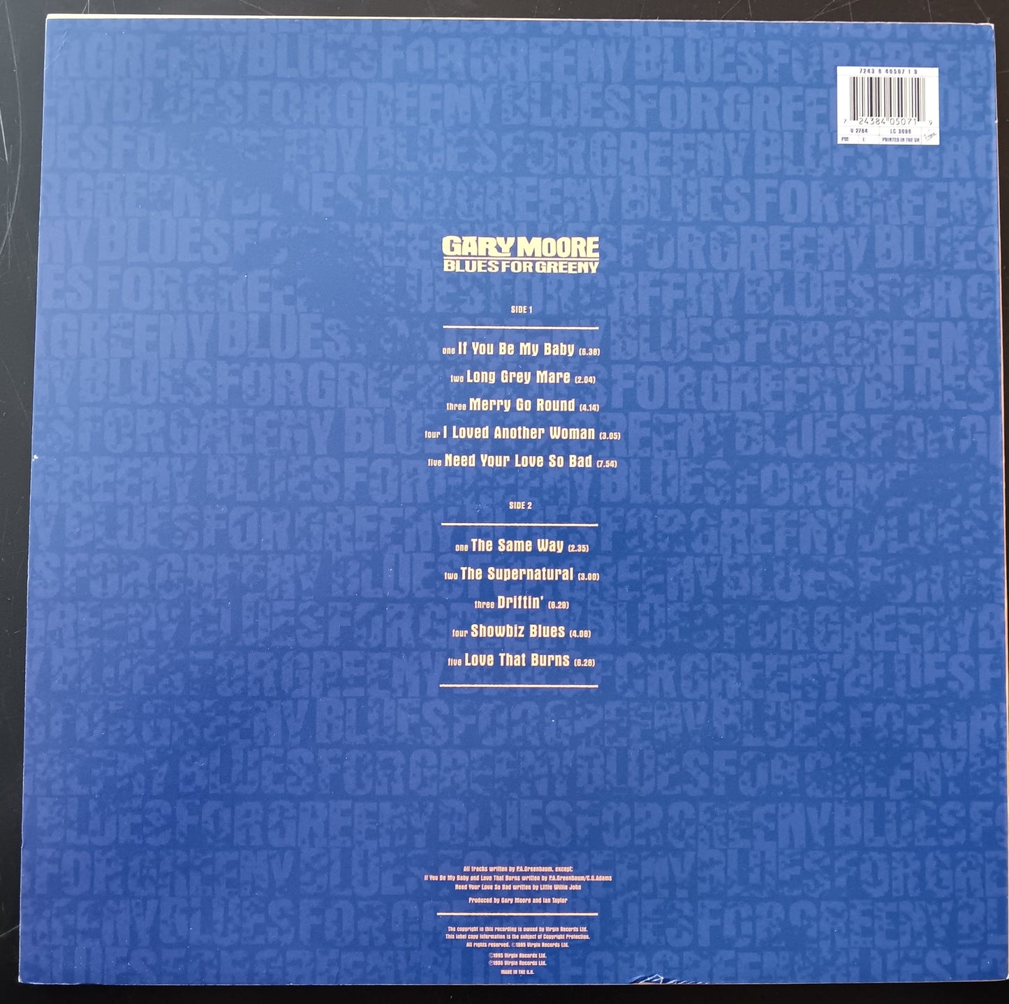 [Used LP] Moore, Gary / Blues For Greeny